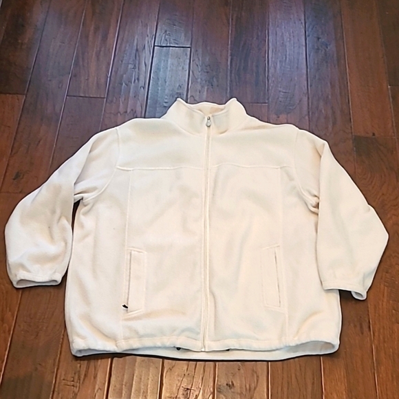 Catalina women's cream colored fleece jacket size 2X - Picture 1 of 5